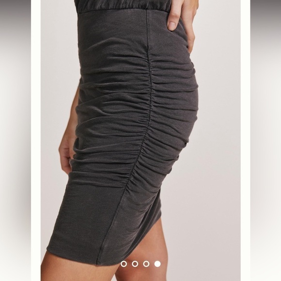 Anthropologie Sundry Pleated Shoulder Ruched Mini Dress Tank Sleeveless - Picture 9 of 15